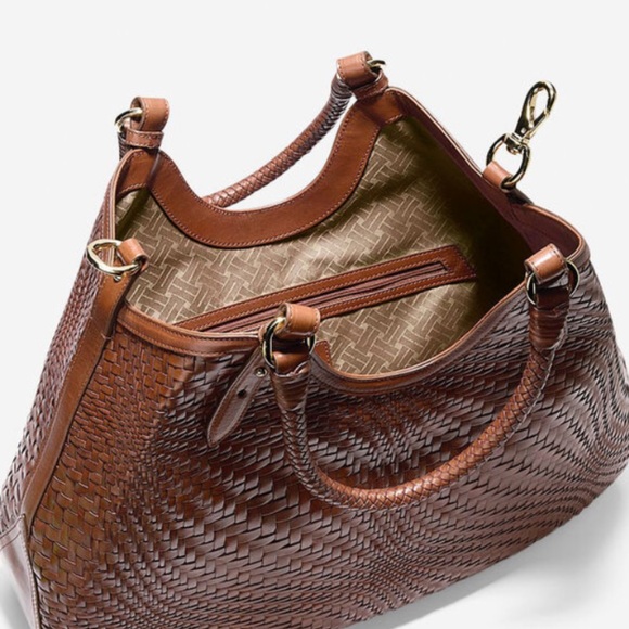 Genevieve Weave large triangle tote - Picture 3 of 12